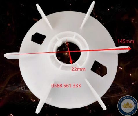 Cánh gió động cơ trục 22mm