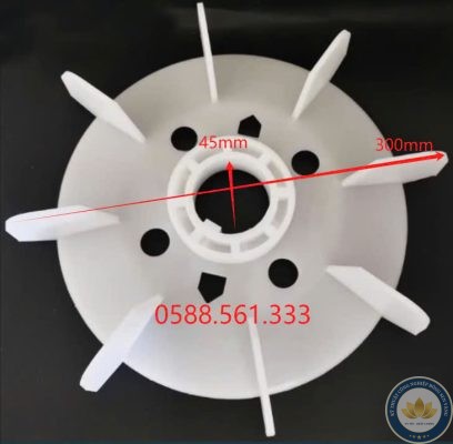 Cánh quạt làm mát động cơ trục phi 45mm