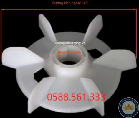 Cánh quạt làm mát động cơ Y100-4/Y112-2
